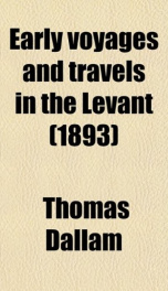 early voyages and travels in the levant_cover