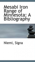 mesabi iron range of minnesota a bibliography_cover