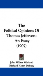 the political opinions of thomas jefferson an essay_cover