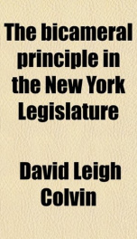 the bicameral principle in the new york legislature_cover