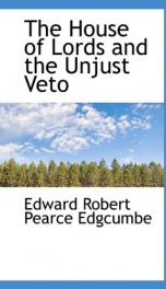 the house of lords and the unjust veto_cover