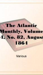 The Atlantic Monthly, Volume 14, No. 82, August, 1864_cover