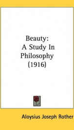 beauty a study in philosophy_cover