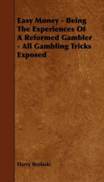 easy money being the experiences of a reformed gambler_cover