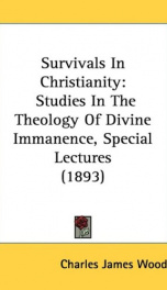 survivals in christianity studies in the theology of divine immanence special_cover