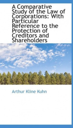 a comparative study of the law of corporations with particular reference to the_cover