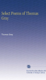 Select Poems of Thomas Gray_cover