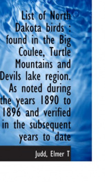 list of north dakota birds found in the big coulee turtle mountains and devil_cover