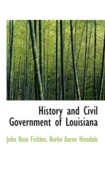 history and civil government of louisiana_cover