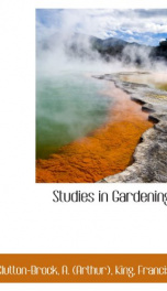 studies in gardening_cover