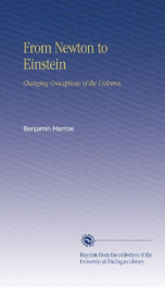 from newton to einstein changing conceptions of the universe_cover
