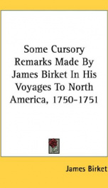 some cursory remarks made by james birket in his voyages to north america 1750_cover