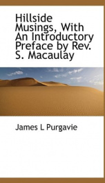 hillside musings with an introductory preface by rev s macaulay_cover