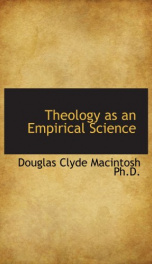 theology as an empirical science_cover