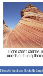 more short stories in words of two syllables_cover
