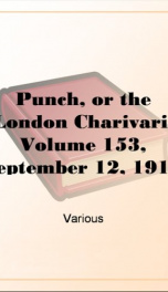 Punch, or the London Charivari, Volume 153, September 12, 1917_cover