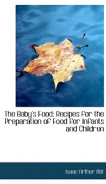 the babys food recipes for the preparation of food for infants and children_cover