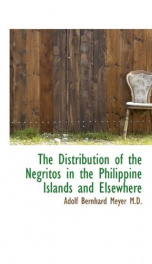 the distribution of the negritos in the philippine islands and elsewhere_cover