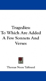 tragedies to which are added a few sonnets and verses_cover
