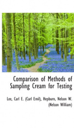 comparison of methods of sampling cream for testing_cover