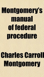 montgomerys manual of federal procedure_cover