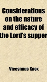 considerations on the nature and efficacy of the lords supper_cover