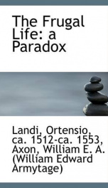 the frugal life a paradox_cover