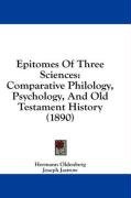 epitomes of three sciences comparative philology psychology and old testament_cover