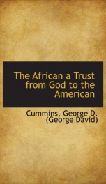 the african a trust from god to the american_cover