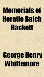 memorials of horatio balch hackett_cover