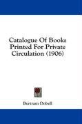 catalogue of books printed for private circulation_cover