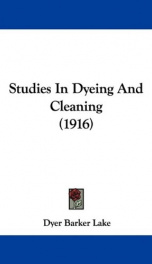 studies in dyeing and cleaning_cover