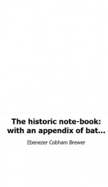 the historic note book with an appendix of battles_cover