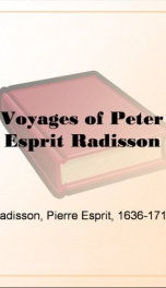Voyages of Peter Esprit Radisson_cover