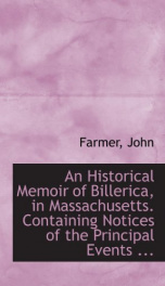 an historical memoir of billerica in massachusetts_cover