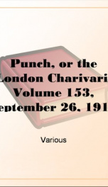Punch, or the London Charivari, Volume 153, September 26, 1917_cover