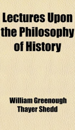 lectures upon the philosophy of history_cover