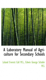 a laboratory manual of agriculture for secondary schools_cover