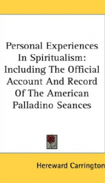 personal experiences in spiritualism including the official account and record_cover