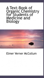 a text book of organic chemistry for students of medicine and biology_cover
