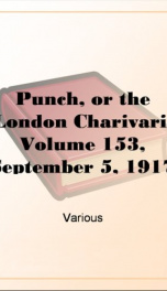 Punch, or the London Charivari, Volume 153, September 5, 1917_cover