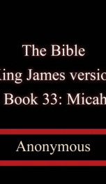 The Bible, King James version, Book 33: Micah_cover