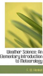 weather science an elementary introduction to meteorology_cover