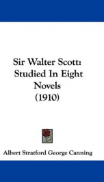 sir walter scott studied in eight novels_cover