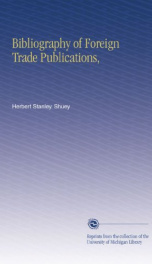 bibliography of foreign trade publications_cover