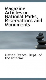 magazine articles on national parks reservations and monuments_cover