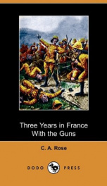 Three years in France with the Guns:_cover