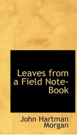 Leaves from a Field Note-Book_cover