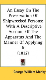 an essay on the preservation of shipwrecked persons with a descriptive account_cover