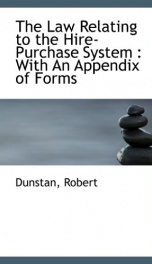 the law relating to the hire purchase system with an appendix of forms_cover
